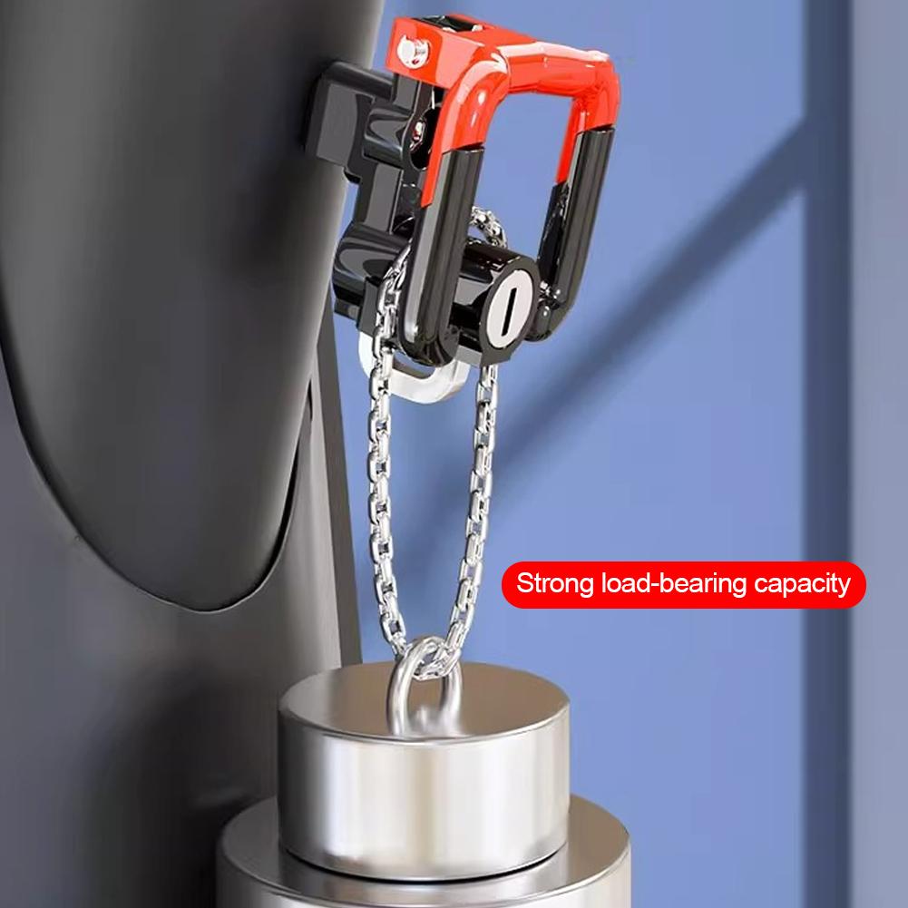 Universal Motorcycle Helmet Lock Motorbike Scooter Hook Anti-theft Safety Lock Helmet Lock Hanging Hanger Lock with Two Keys