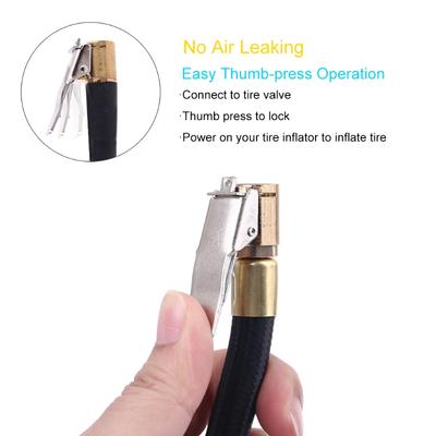 Useful Self-Locking Tire Air Chuck for W/ Rubber Hose Car Air Hose for 0.305"x32 Drop Ship