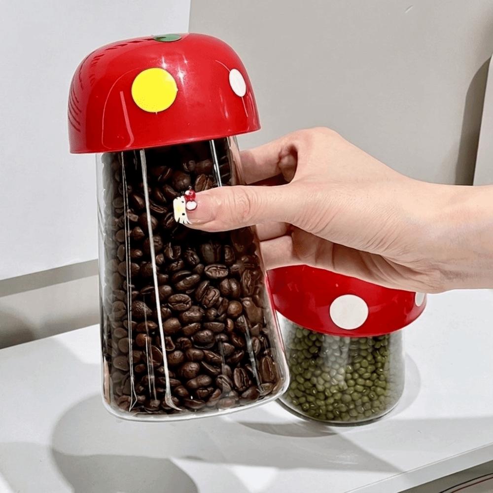 Sealed Mushroom Storage Jar Plastic Dried Fruit Storage Box Candy Snack Box  Nuts Storage