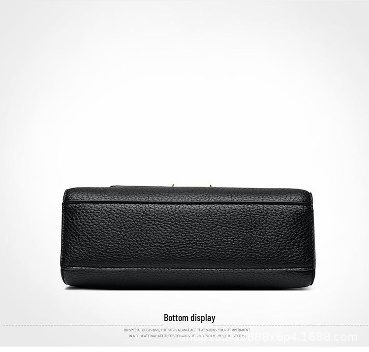 2025 Fashion Soft Leather Crossbody Handbag - Light Luxury Casual Square Bag for Moms