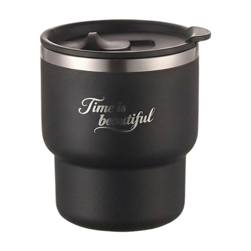 

Stainless Steel Insulated Coffee Cup Portable Water Cup Milk Coffee Mug Pocket Thermal Mug Car чёрный