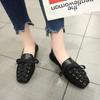 Women's Spring & Summer Lace-Up Flat Bean Shoes - Korean Style, Versatile, Fashionable Social Wear