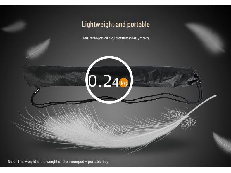 Beixin P256 Portable Monopod: Extendable DSLR Camera & Phone Selfie Stick for Outdoor Photography
