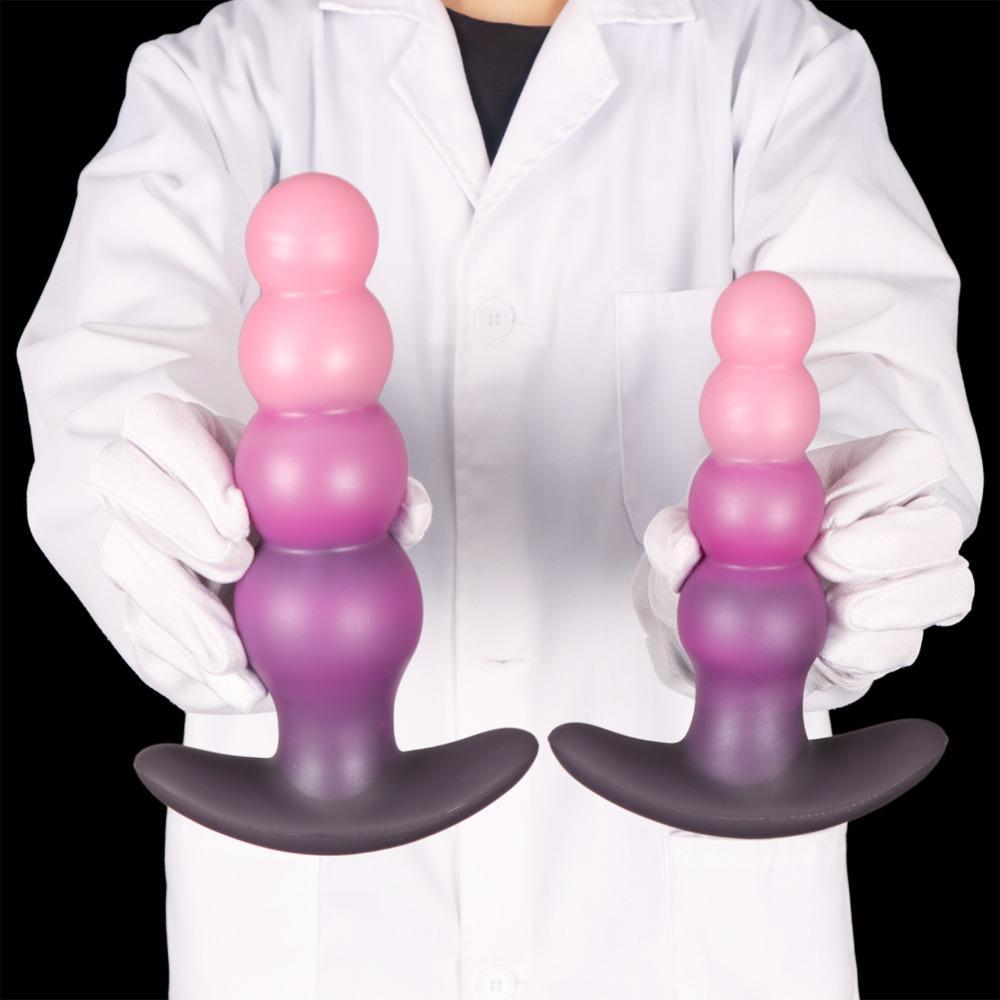 Silicone Anal Beads Butt Plug Flexible String Beads Adult Toys for Women