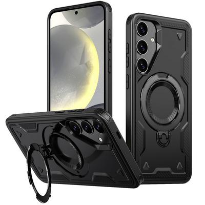 Für Samsung S24 Plus Ultra S23 Fe A55 A35 A14 5g 360° drehbarer Ständer für Magsafe Magnetische Unterstützung Autofunktion Tpu Hard Slim Cover