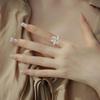 Cat Crochet Tension Ring 4/8cs/set Cat Knitting Tension Rings Adjustable Ring Knitting Crocheting Jewelry Ring with Yarn