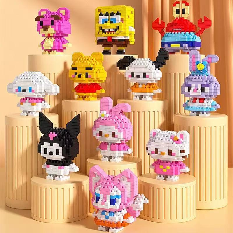 Tiny Berry Bear Nini Building Blocks - Educational Cartoon Figurine for Kids