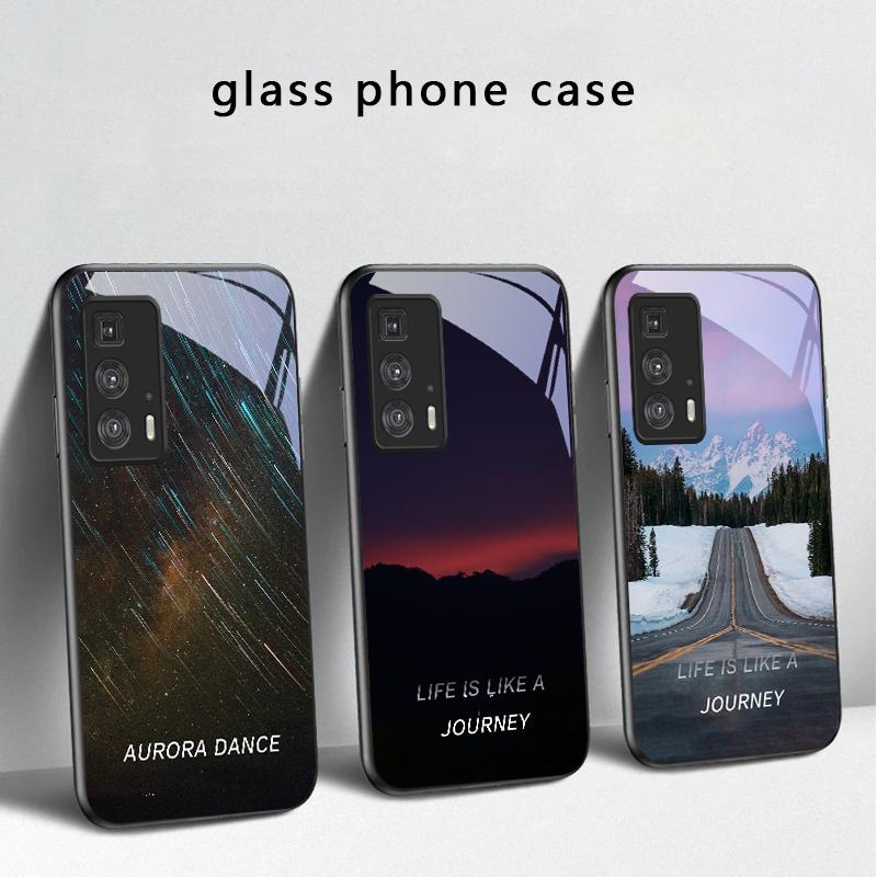 Lake Aurora Ice Surface For Motorola Moto Edge 20 Lite 30 Pro 40 Neo 50 Ultra G45 G54 G55 G75 G84 G85 G Play 23 Glass Phone Case