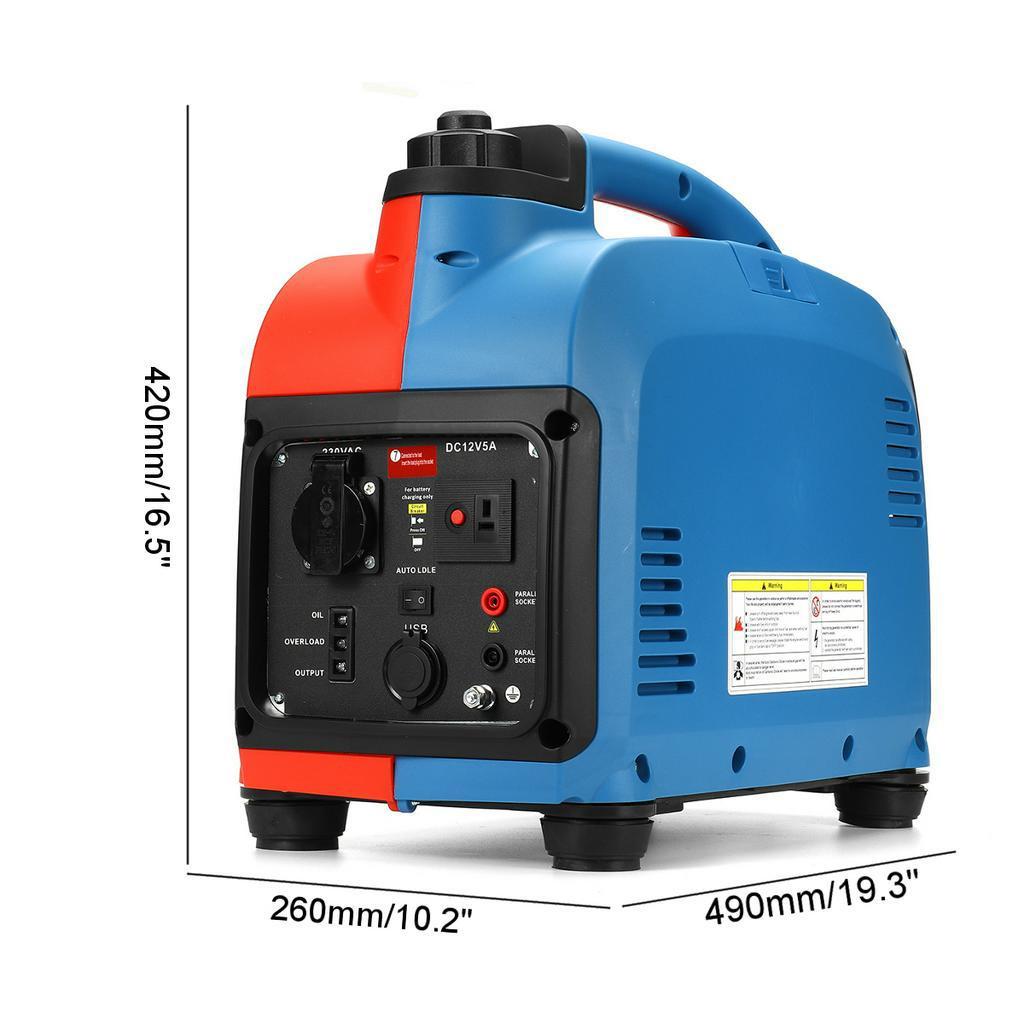 1800W 110V/ 220V/230V Portable Gasoline Generator 50 Hz Volt Home Small Mini Outdoor Low Mute Car Generator