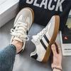Lässige Retro-Trainingsschuhe für Herren im deutschen Stil mit Schnürung, leicht, bequem, flache Sportschuhe, Herren-Skateboard-Laufschuhe
