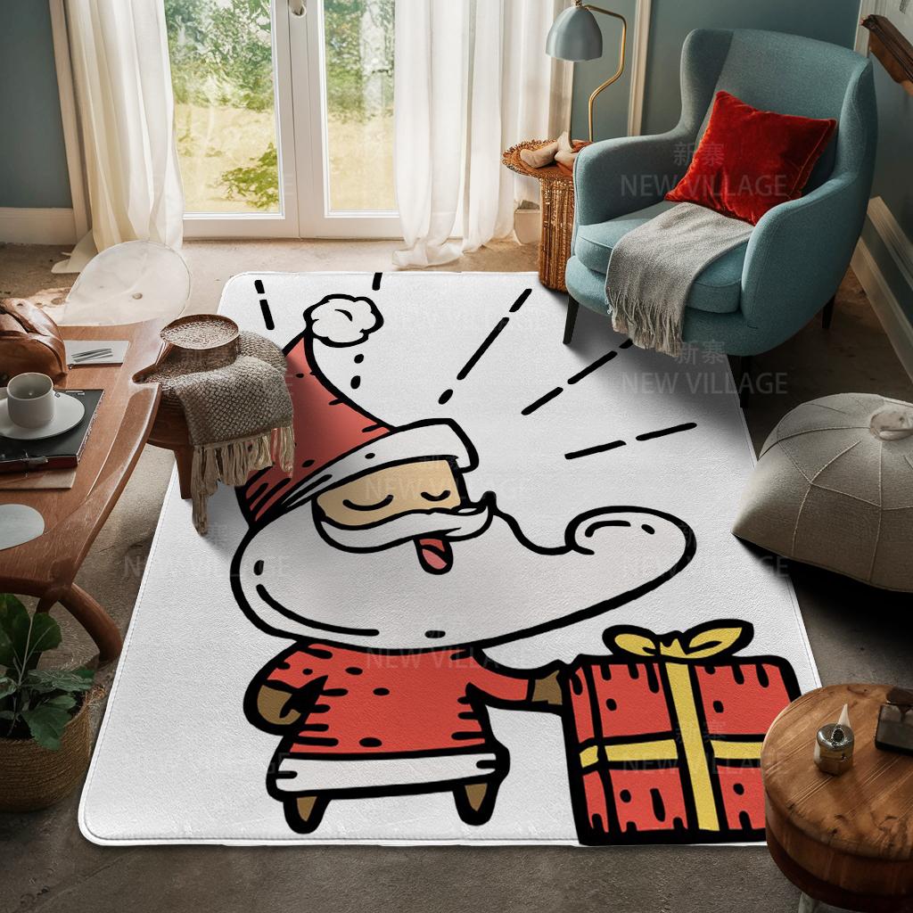 Koberec ke vchodu do domu Rohožka ke dveřím do domu Obývací pokoj Vana Koupelna Protiskluzové koberce s absorpcí vody vana Veselé Vánoce zima