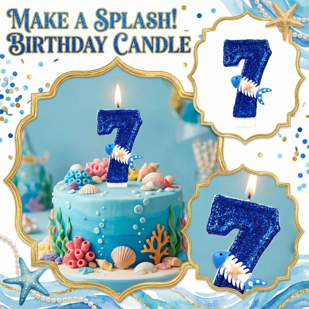 Fashion Cartoon Creative Birthday Candles Party Digital Candles