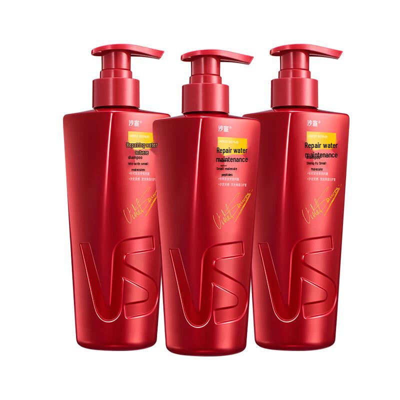 VS Sassoon Шампунь для восстановления и увлажнения, тройная упаковка
