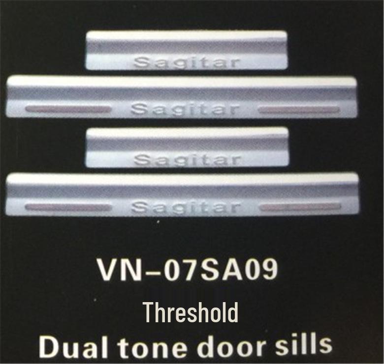Otai S06-1: Compatible Sill Strip for Sagitar Welcome Pedal Modification.