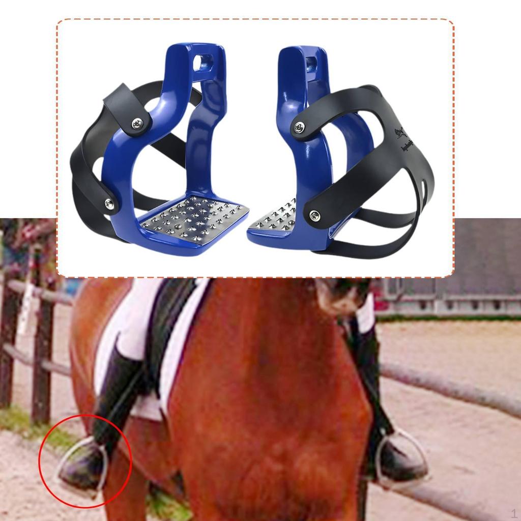 2 Pieces Horse Riding Stirrups Equestrian Equipment Accessories Replacement Outdoor Sports Repairing