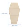Halloween Coffin Candy box Mini Hexagonal Coffin Gift Box Wooden Box Candy Storage Box DIY Halloween Party Gift Box Accessories