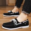 High Quality Black Leather Casual Shoes for Man Moccasins Designer Business Boat Shoes Men Comfort Flats Men's Driving Shoes