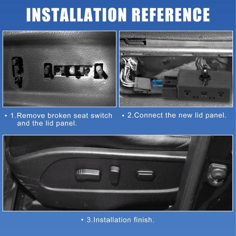 Front Right Passenger Side Seat Switch 92225806 Replacement Power Seat Adjustment Control Switch for 2010-2015