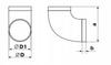 Round Elbow 100 Ventilation 90 St. Vents 490