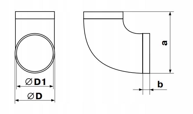 Round Elbow 100 Ventilation 90 St. Vents 490