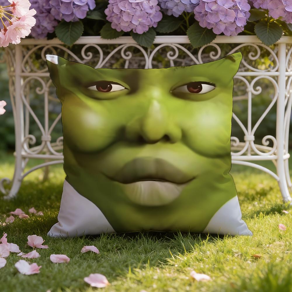 

Чохол на подушку Аніме S-ShrekS для дому та автомобіля: Двостороння для преміального комфорту 40X40cm
