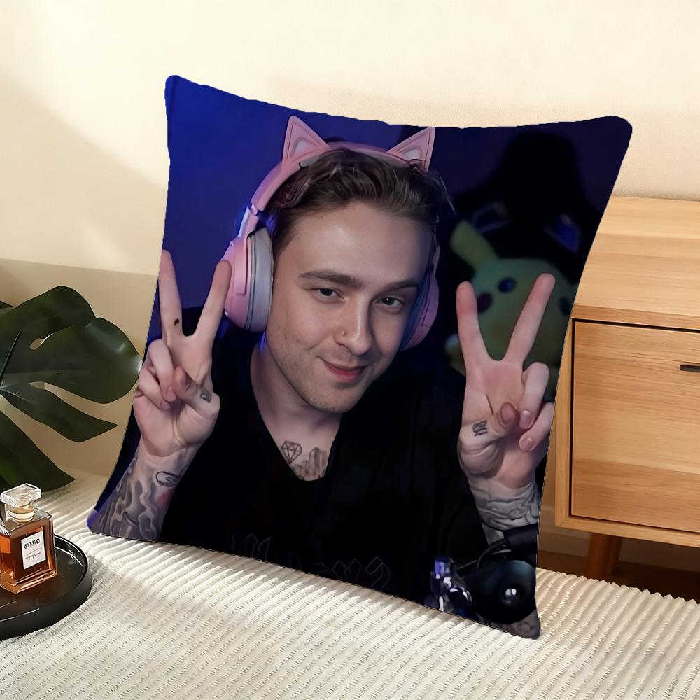 E-Egor Kreed Cushion Cover Soft Short Plush Pillow Cover Smooth Cozy Texture Aesthetic Cushion Case Home Decor