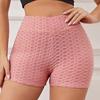 Pantaloncini sportivi da donna Elastico a vita alta Tinta unita Lacci Slim Fit Skinny Sopra il ginocchio Pantaloncini da ciclismo per yoga quotidiano morbidi e traspiranti