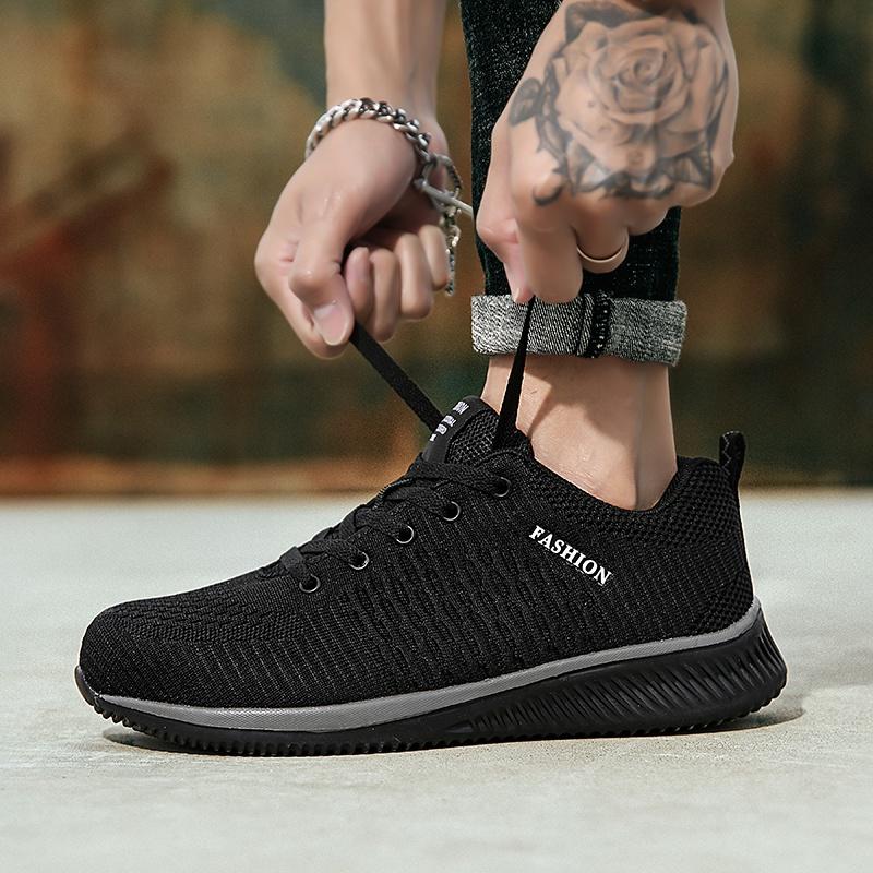 Fashion Male Safety Shoes Men Steel Toe Work Sneakers Breathable Work Shoes Work Safety Boots Men's Sports Shoes Hiking Shoes
