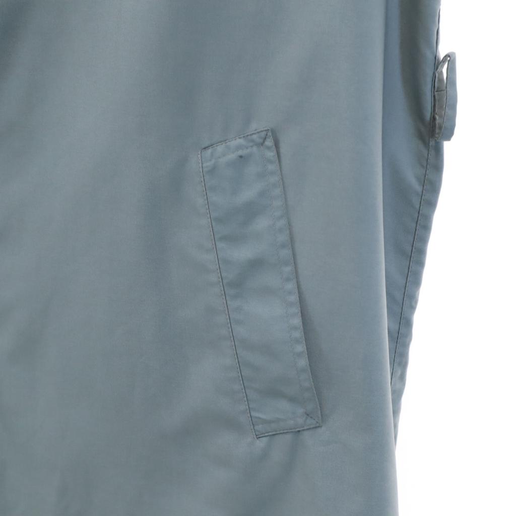 Lanvin 90s Made In Italy Old Stainless Collar Coat 46 Blue Gray Men's Used