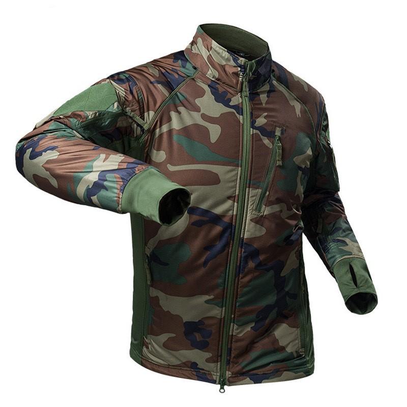 Men Women Tactical Camo Jacket Lightweight Waterproof Windproof Outdoor Ski Hiking Shell Coat With Fleece Lining