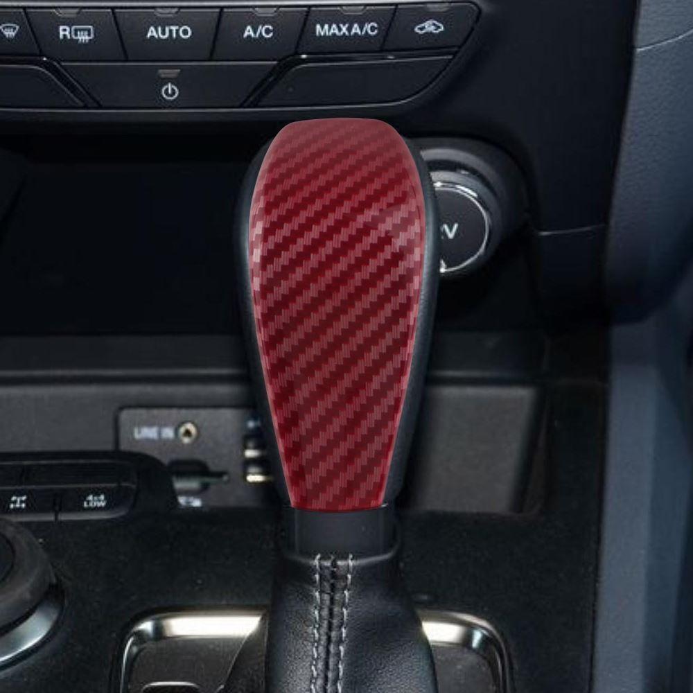 Carbon Fiber Abs Gear Shift Knob Cover Trim Sticker Ford Everest Ranger Black