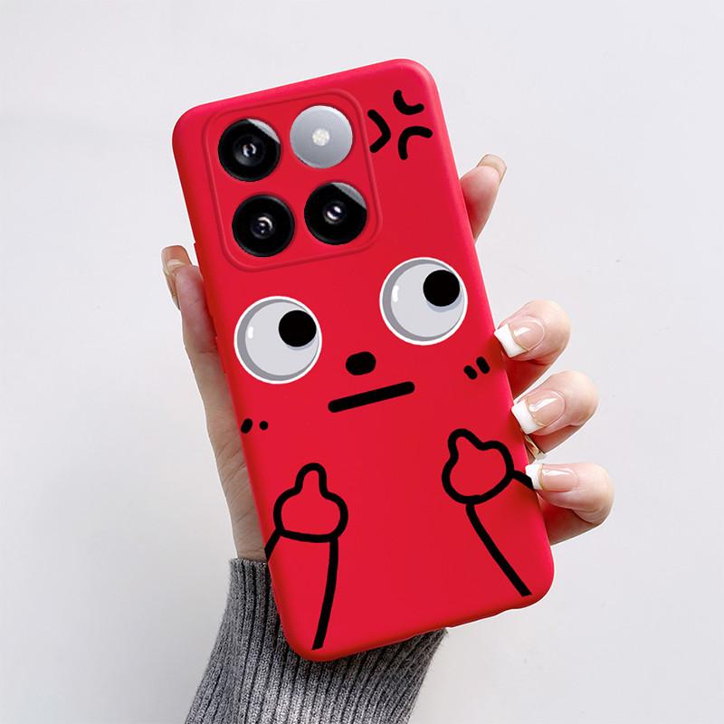 For Xiaomi Mi 14T Pro Case Cute Cartoon Cat Dog Fox Painted Cover Silicone Phone Case For Xiaomi 14T Pro 14TPro Mi14T Soft Funda
