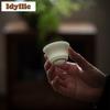 2pc/lot Horseshoe Teacup Luxury Tea Bowl Water Jug Tea-tasting Fragrance Cup Chazhan Master Cups Household Cafes Supplies 35ml