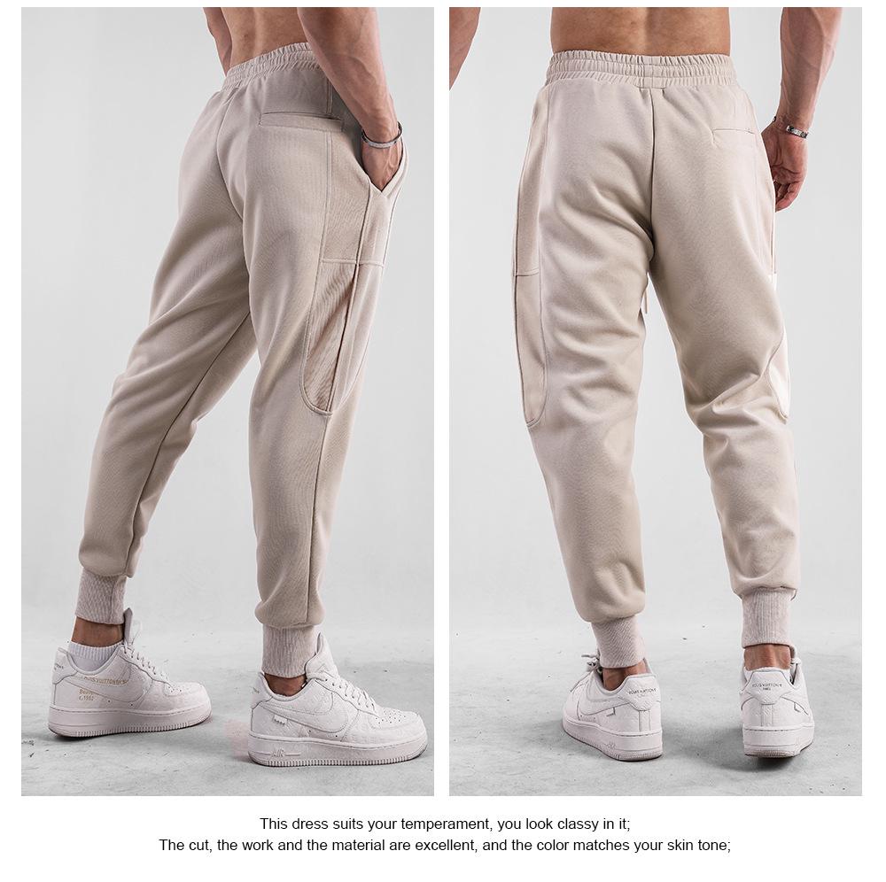 Pantaloni de trening sport pentru bărbați, stil american, cu croială slim, pentru primăvară/toamnă, ideali pentru alergare și antrenament
