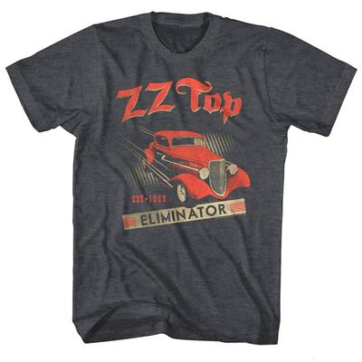 ZZ Top Eliminator Car Album Cover Art Men's T Shirt 1969 Rock Band Tour Merch