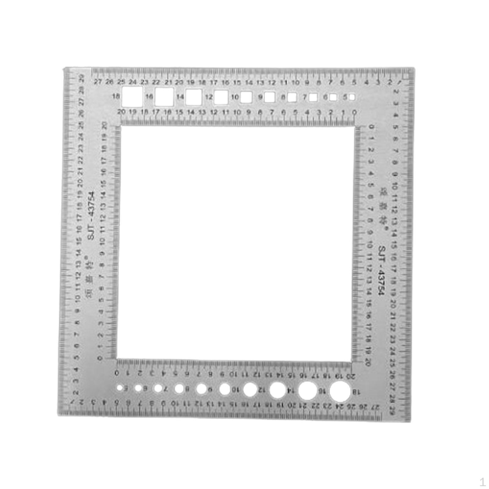 Stainless Steel Square Ruler for Crafting Projects 300mm