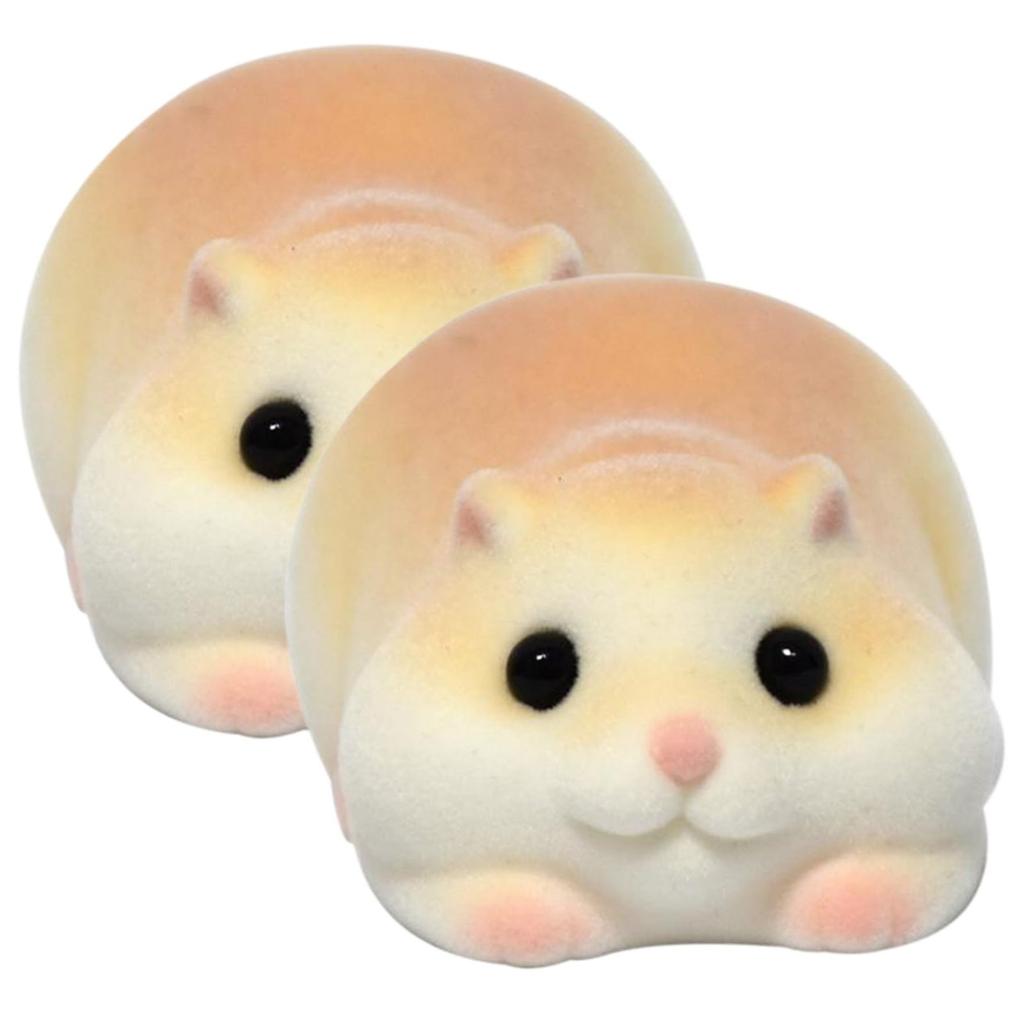 Flocking Animal Papa Hamster Ornaments Decompression Squeezecute Doll Gift