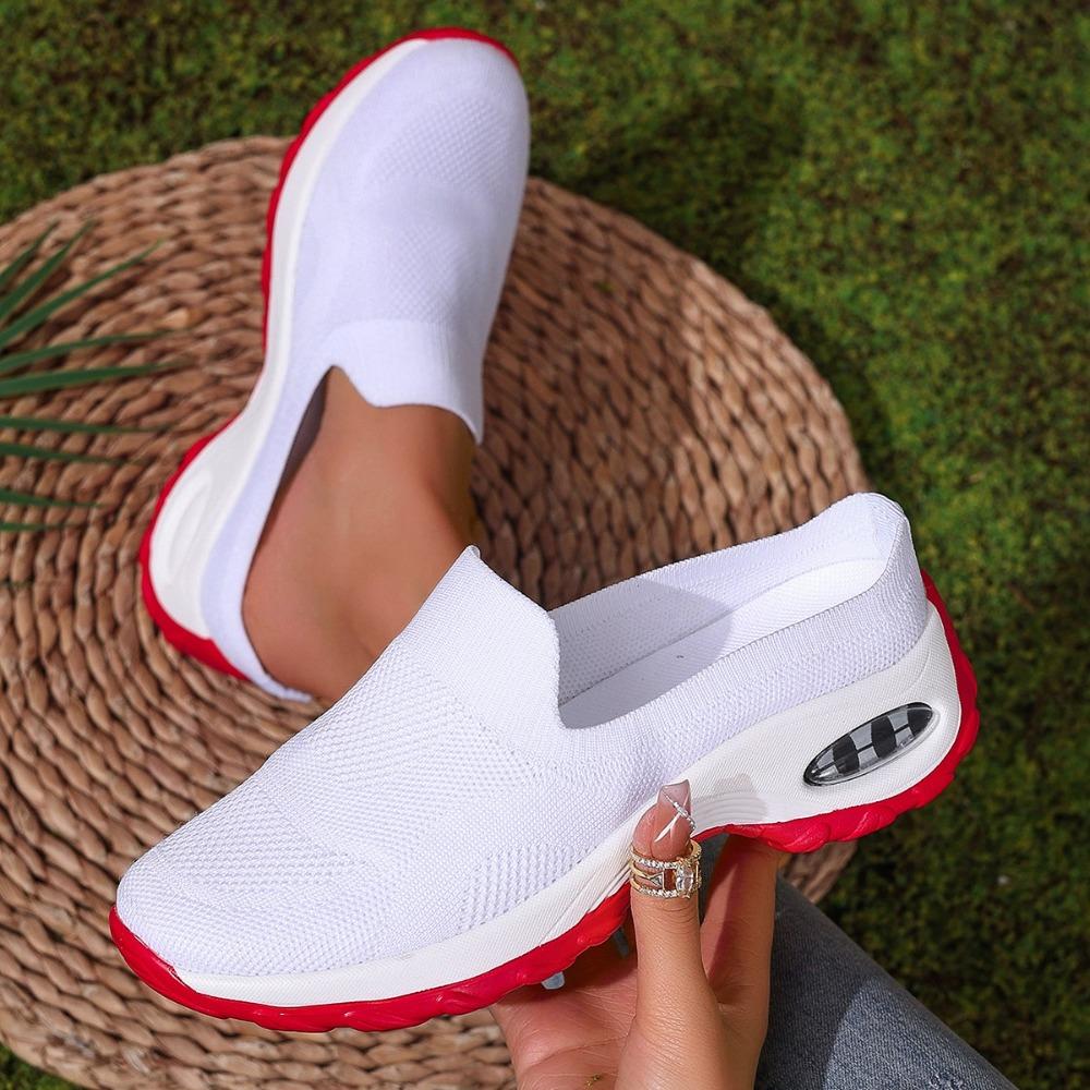 Fashion Plus Size 2025 Slip-On Women's Vulcanize Shoes Sock Shoes Breathable Mesh Knit Ligh Weight Comfortable Casual Fashion Sneakers