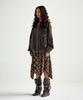 The Vinyl House Unbalance Layered Check Skirt (W) Brown