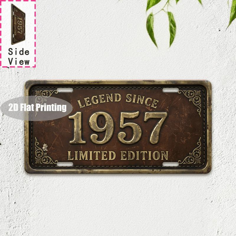 Tin Sign - Vintage Durable Metal Plaque Wall Decor, Home Office Bar Man Cave Australian City Birth Year License Plate Wall Art