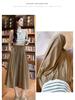 Women's Summer Ice Silk High-Waist Wide-Leg Pants: Lightweight, Casual, Japanese-Inspired, Textured Drape Skirt Pants