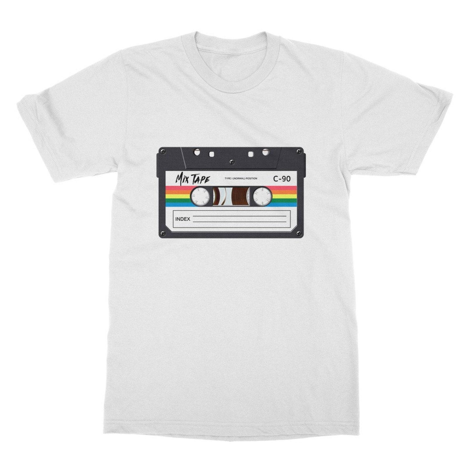 Retro Mixtape C-90 T-Shirt, Classic Music Tee 3XL