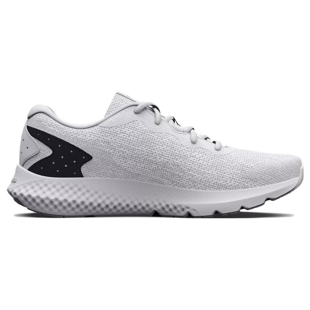 Under Armour Charged Rogue 3 Knit White Black Men Sneakers 3026140-101