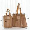2025  Korean Beach Bag  Mesh Hollow Fitness Shoulder Bag Leisure Swimming Bag Travel Storage Washbag