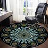 1PC Crystal Mandala Chair Carpet for Office Non-Slip, Lightweight, Machine Washable Rug for Office, Sleeping, Room - Holiday DecorPolyester