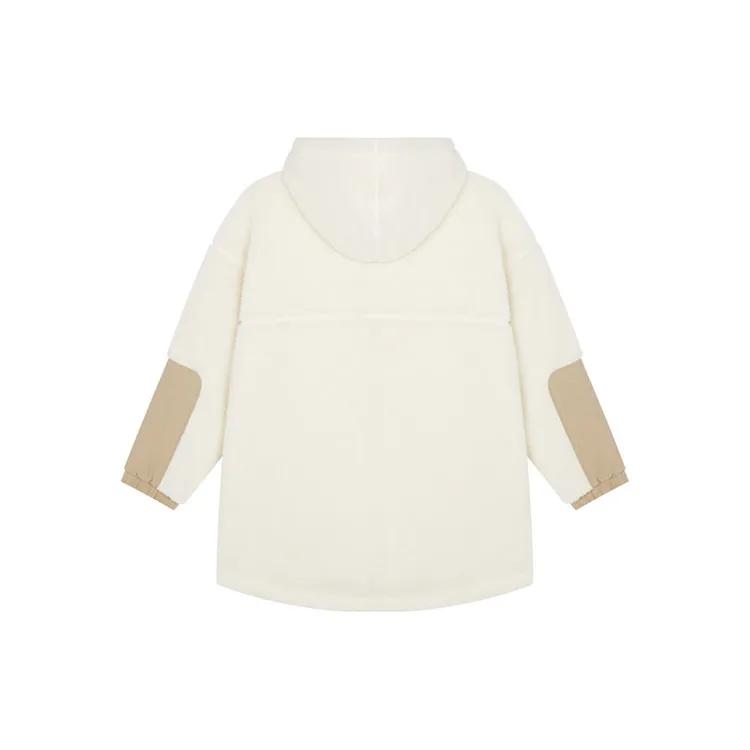 New Balance Velvet Jacket Velvet Jackets Women's Ivory Hooded Moderate (Unisex) Velvet Jackets AWJ21303 IV