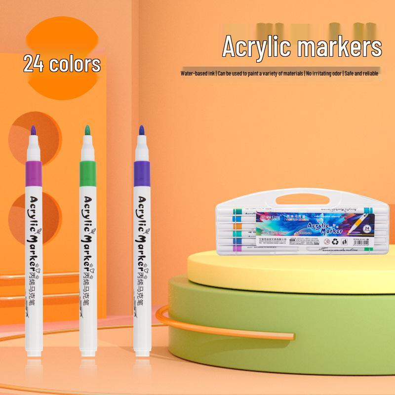 80-Color Water-Based Acrylic Markers for Kids' Graffiti and DIY Painting