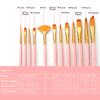 12pcs Paint Brushes Set Kit Multiple Mediums Brushes with Nylon Hair for Artist Acrylic Aquarelle