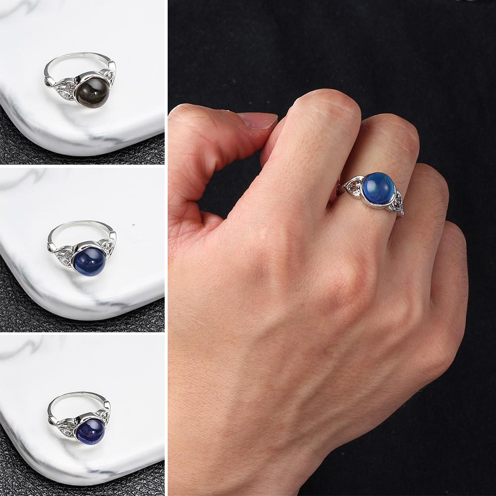 Size 5-10 Gift For Women Girl Jewelry Luminous Color Change Rings Mood Ring Temperature Control
