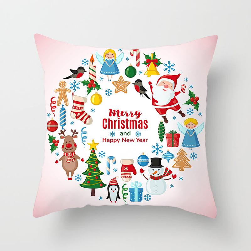 New Santa Claus Snowman Pillow Case Festive Home Decoration Pillow Cushion Case